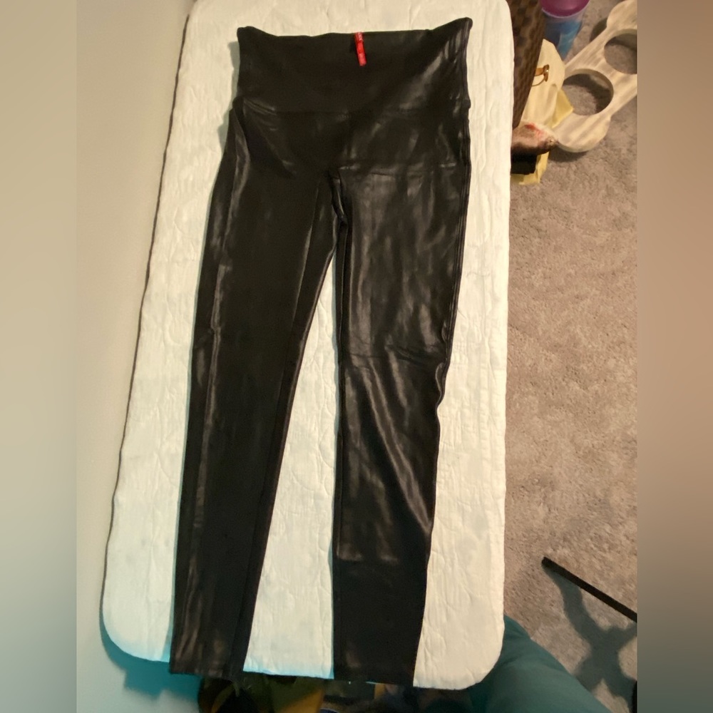 Spanx faux leather leggings